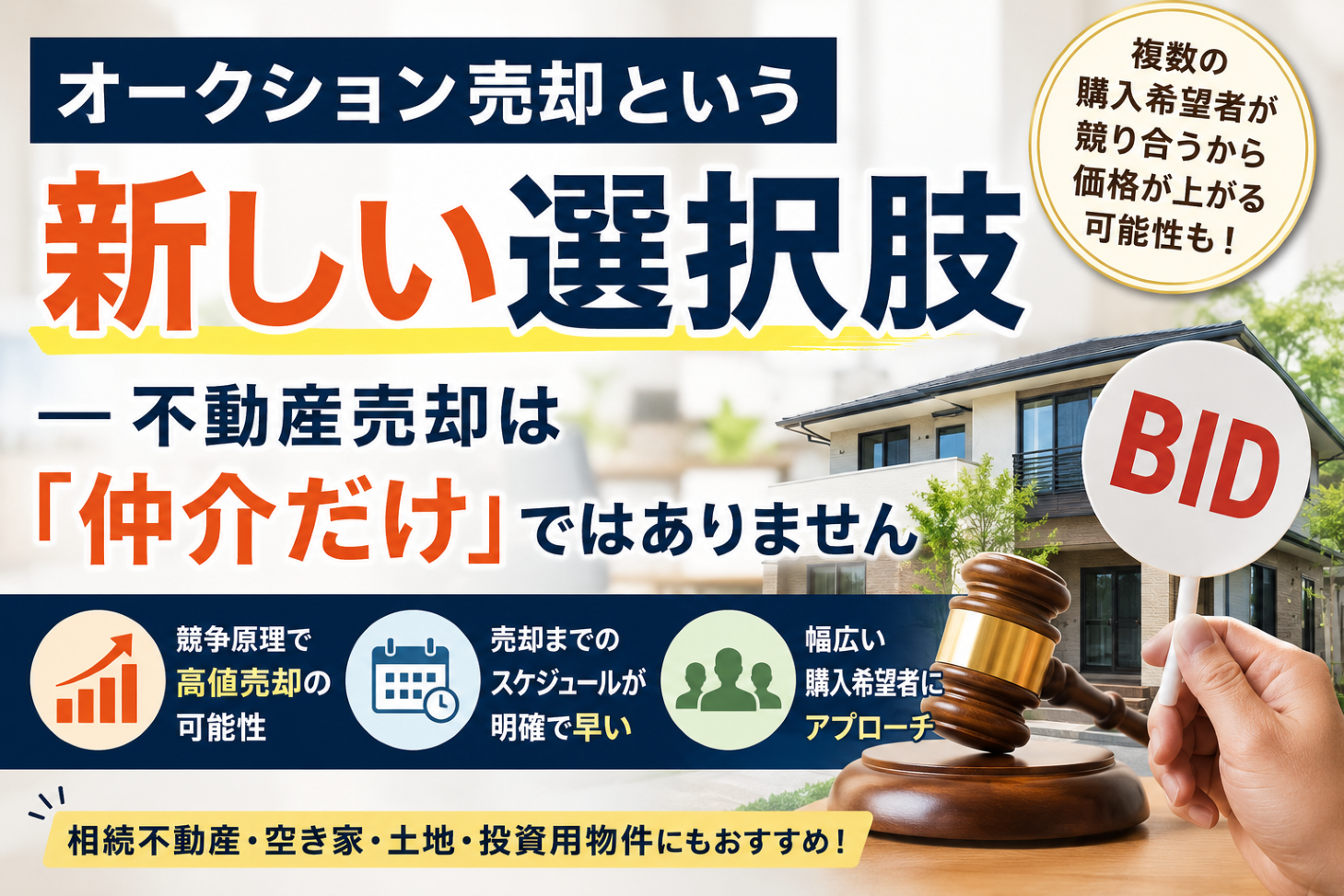 オークション売却という新しい選択肢