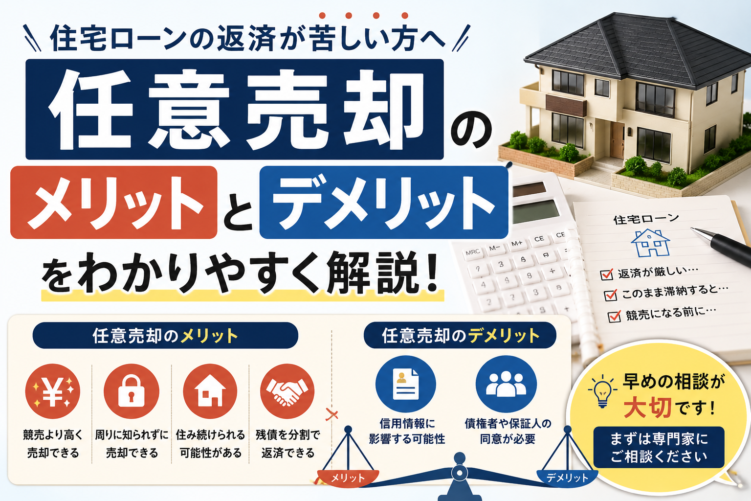 「任意売却」とは？メリット・注意点と成功の秘訣を解説