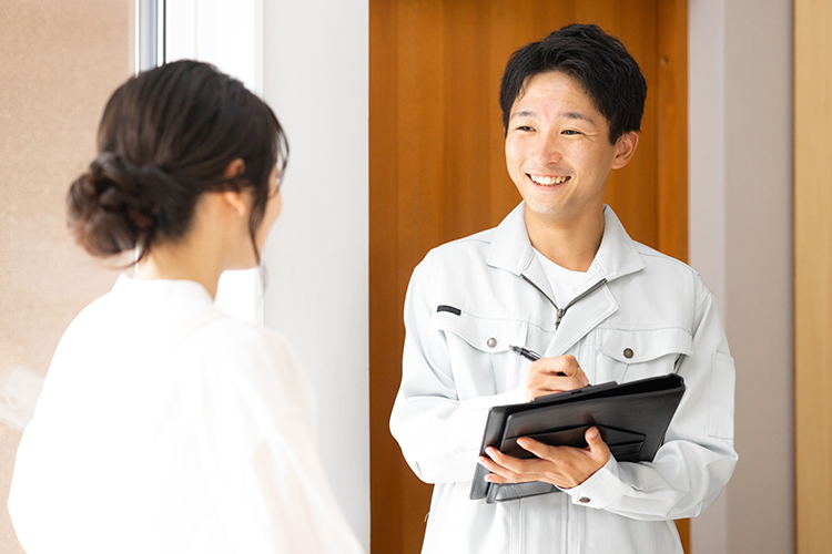 納得感を重視した、透明性のある売却体制1：建物の調査と正しい告知